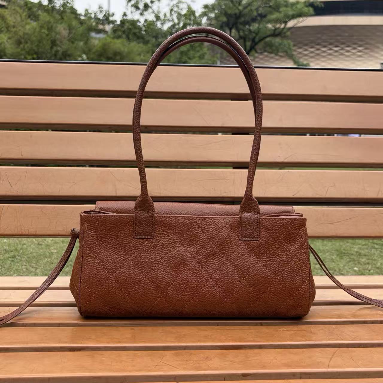 Vintage CHANEL Long Handle Shoulder Tote Bag