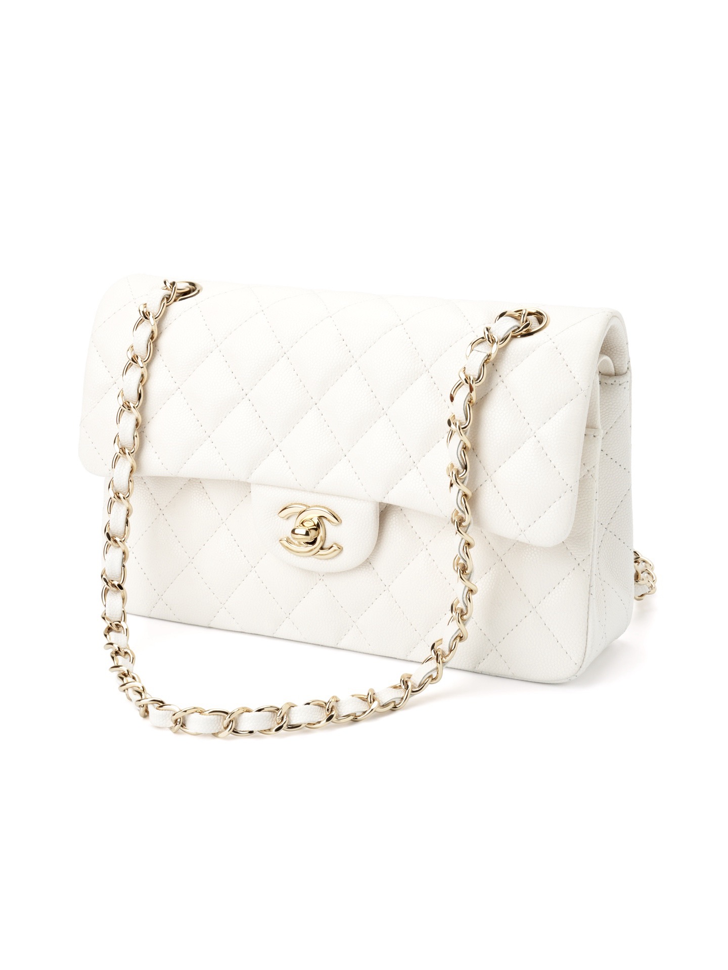 Classic Flare Bag - White Lamb