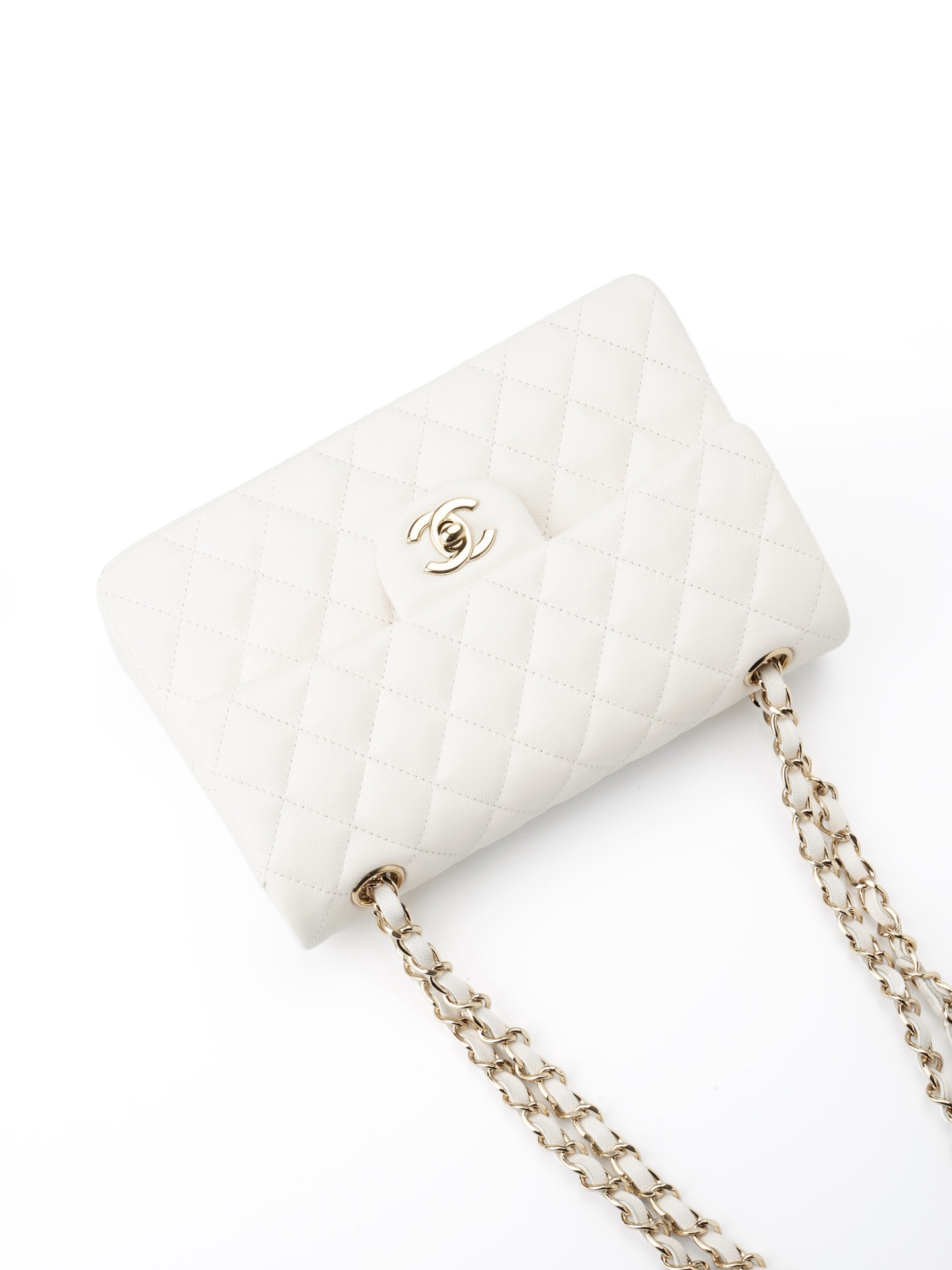 Classic Flare Bag - White Lamb