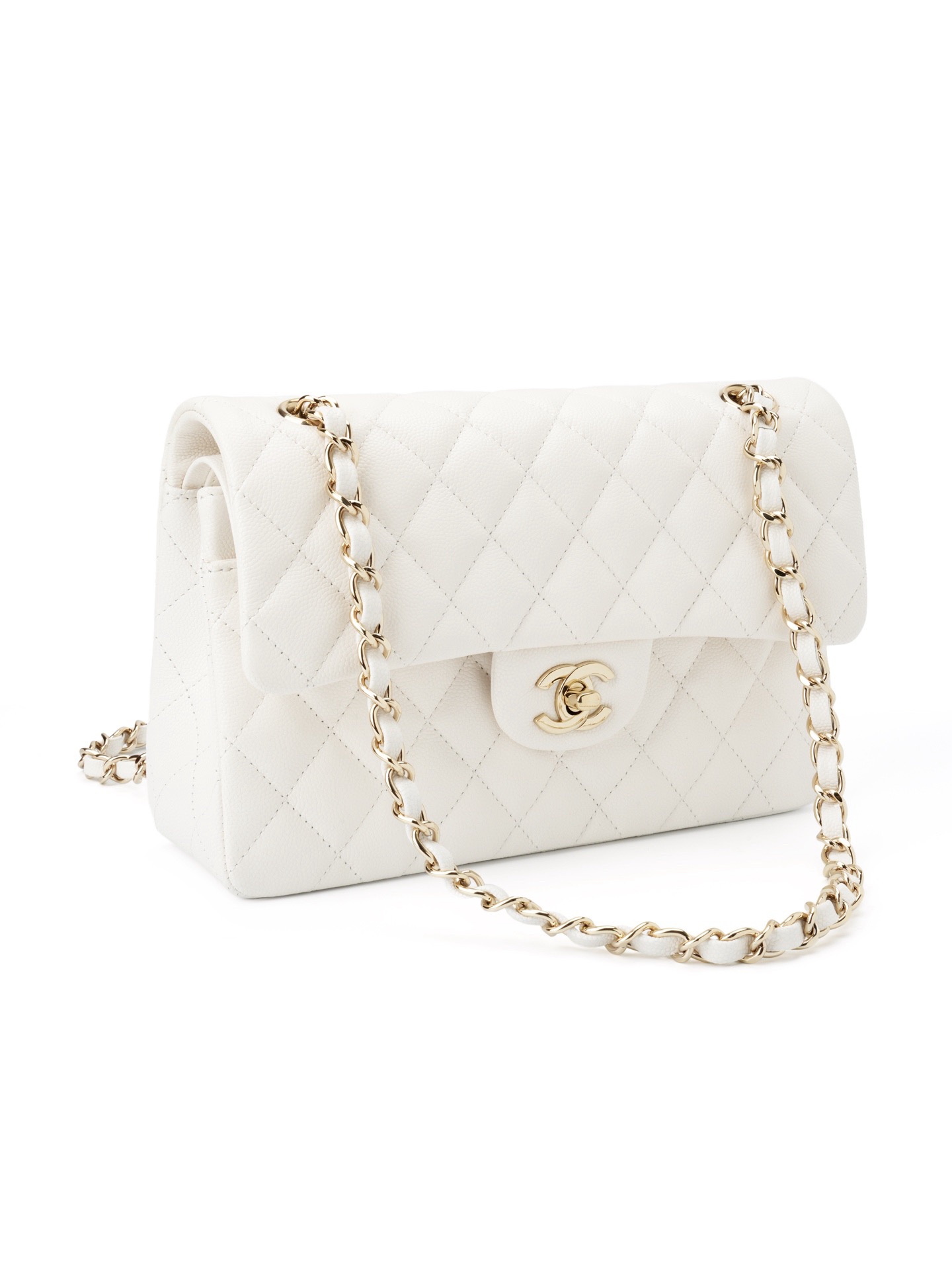 Classic Flare Bag - White Lamb
