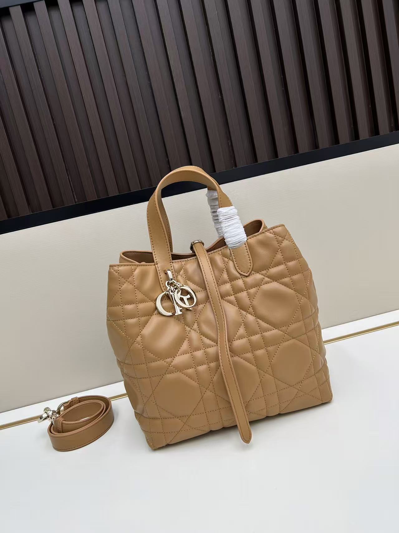 This Toujours vertical handbag is stylish, practical, and unique.