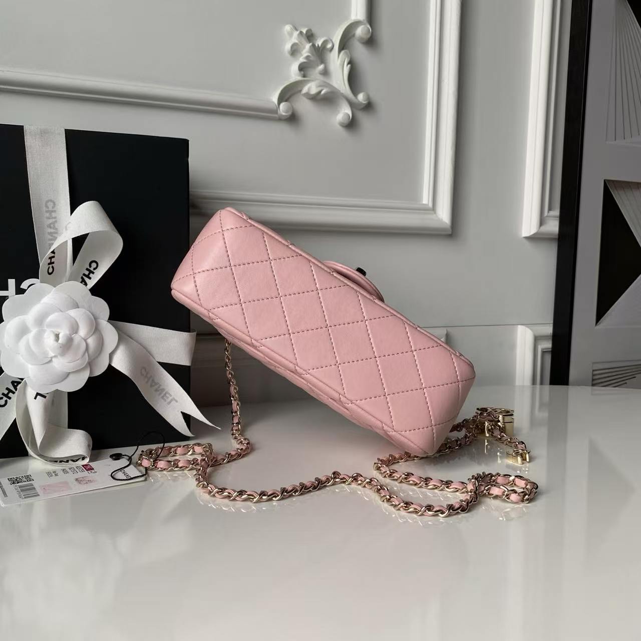 Light gold Chanel 💦26C, exquisite double C clasp, CF series