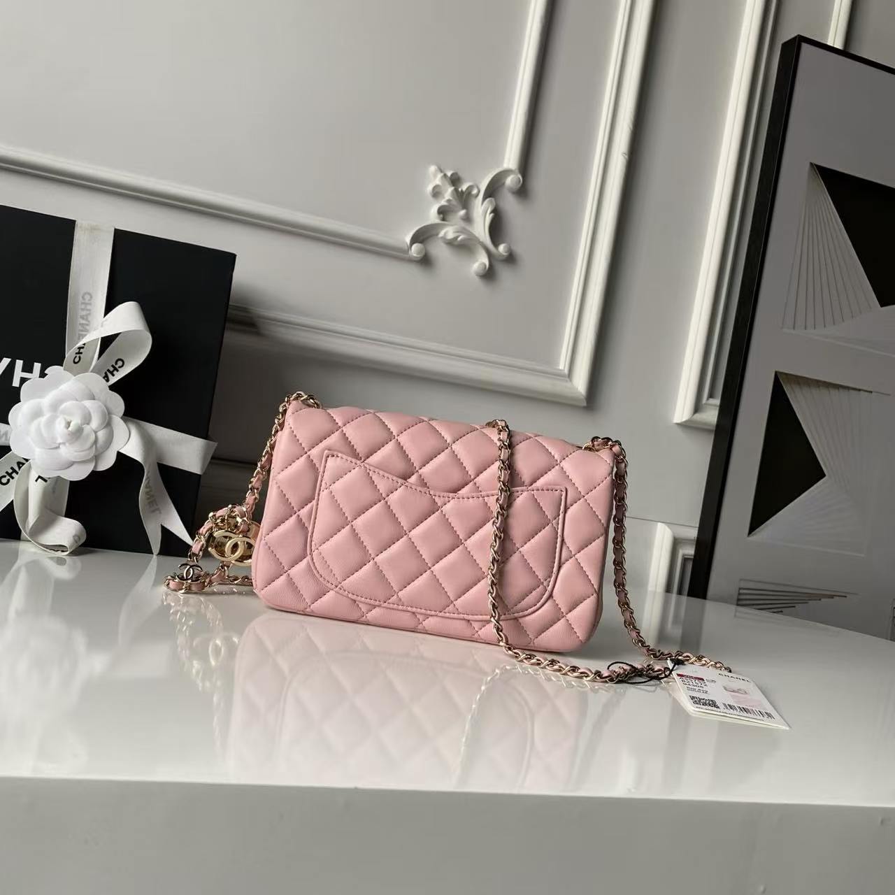 Light gold Chanel 💦26C, exquisite double C clasp, CF series