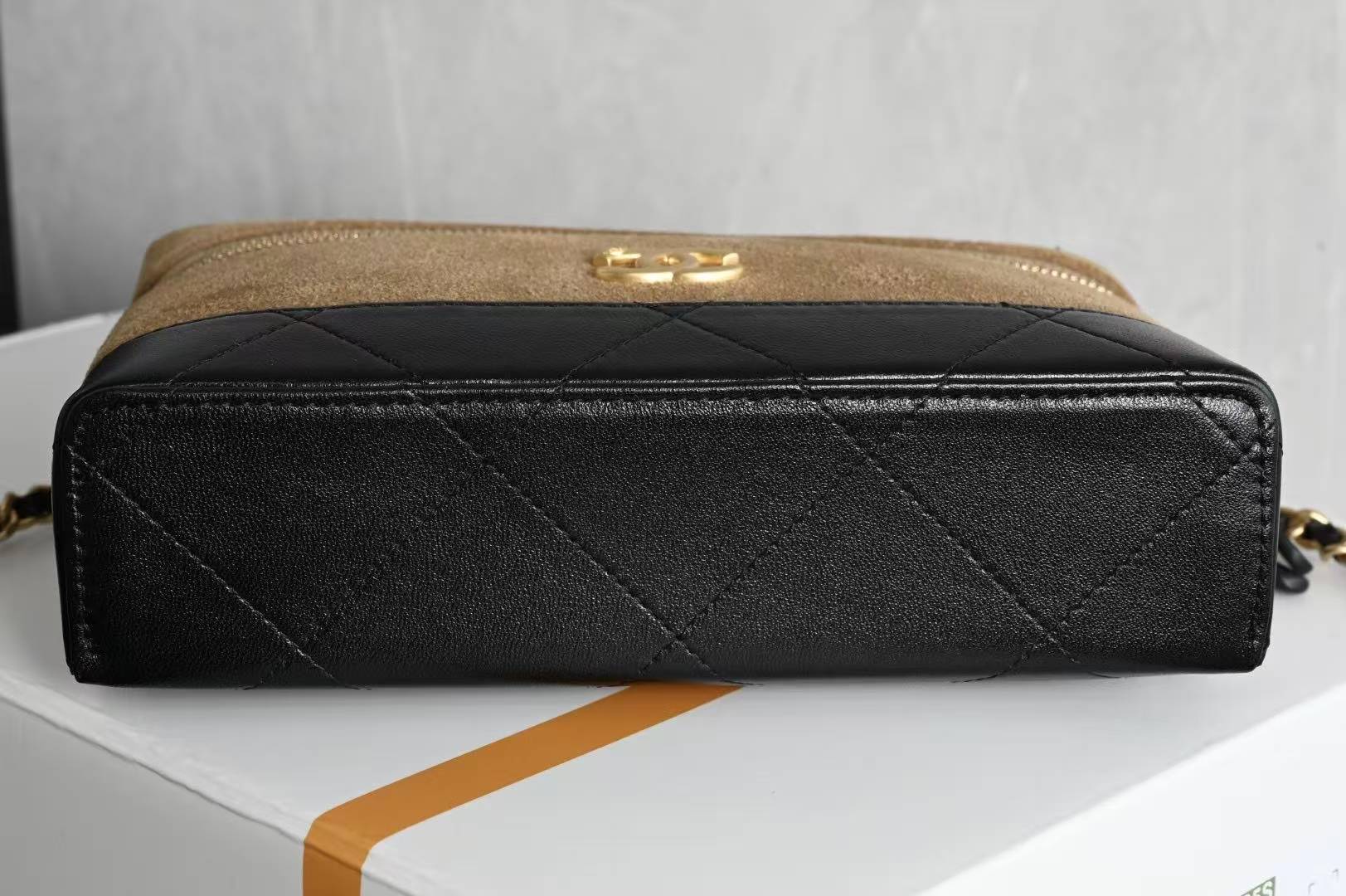 26Ss Suede Gray and Black LP Box Bagv