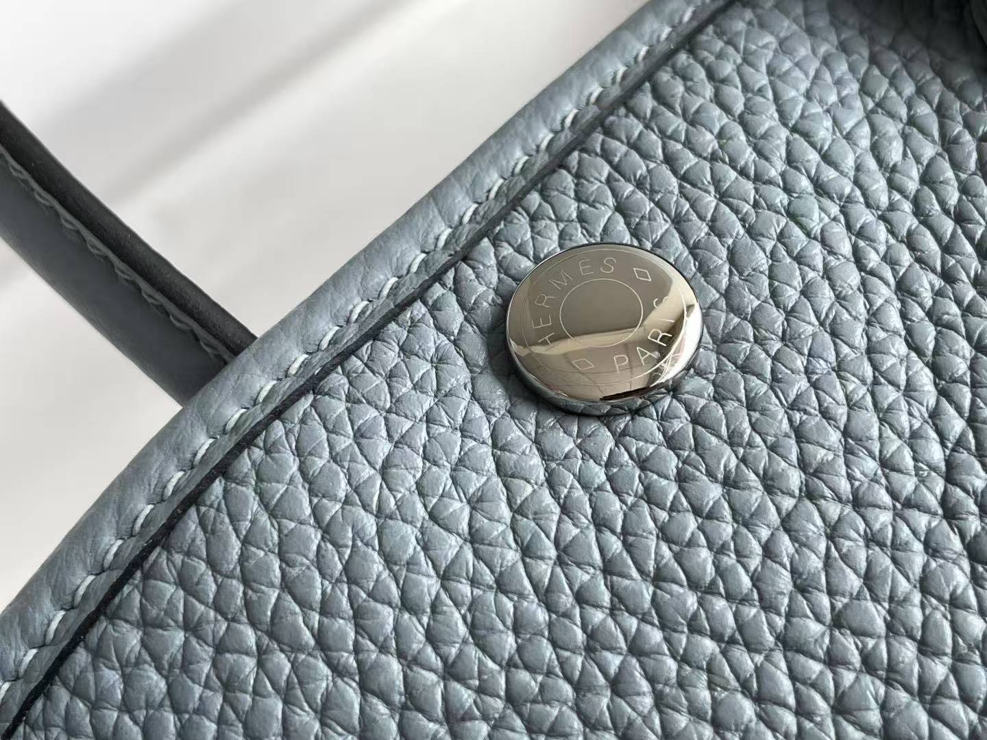Hermès Mini Garden Bag, Linen Blue