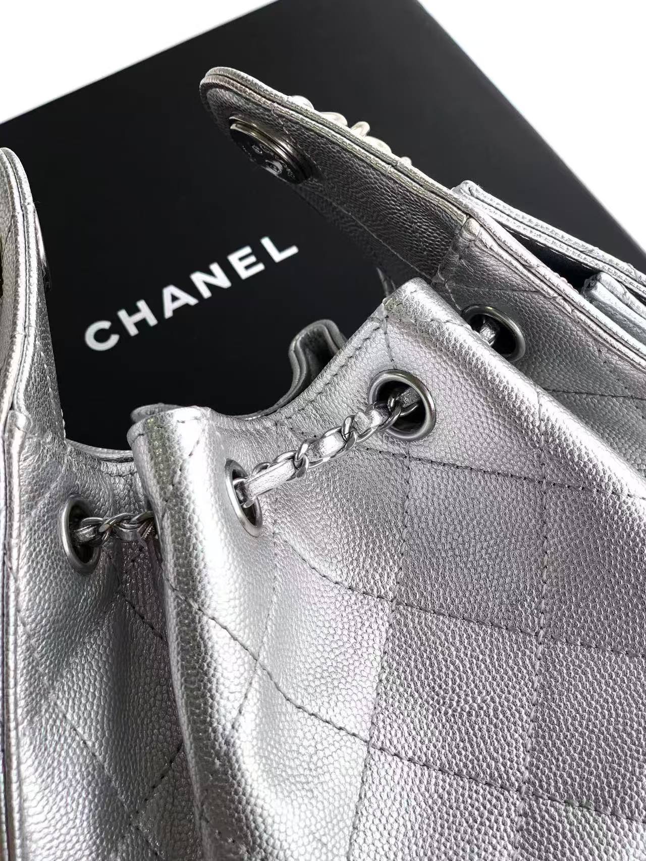 ChanelSmall size silver ball 🚩🚩🚩 《Sterling silver buckle》