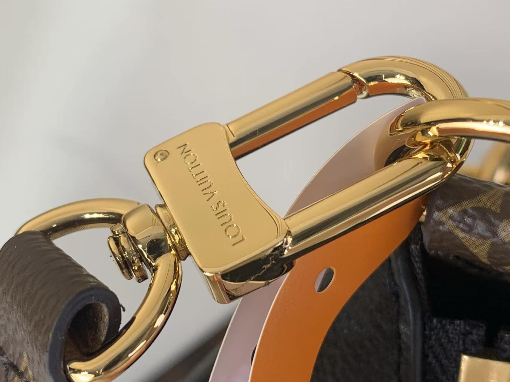 LV Multipass Grained Leather Multi-Wear Hobo Handbag