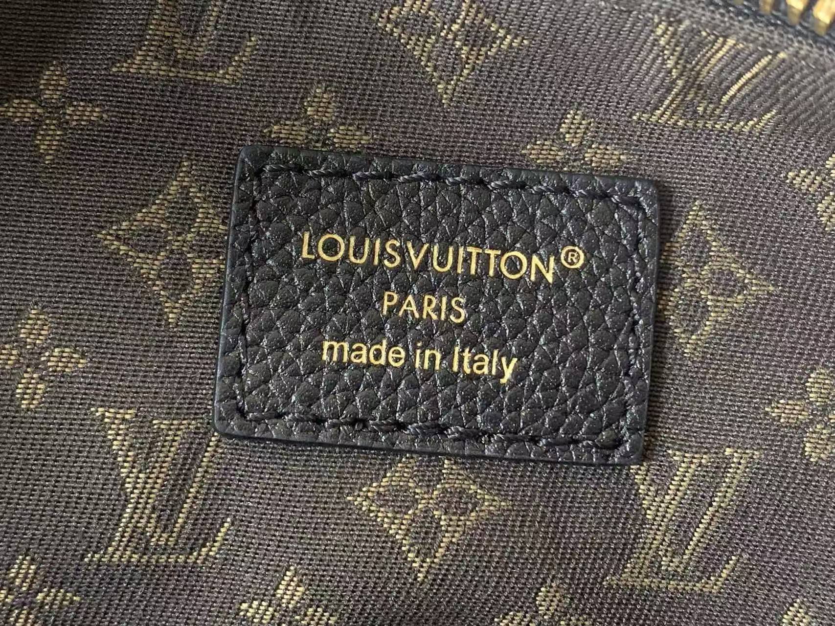 LV Multipass Grained Leather Multi-Wear Hobo Handbag