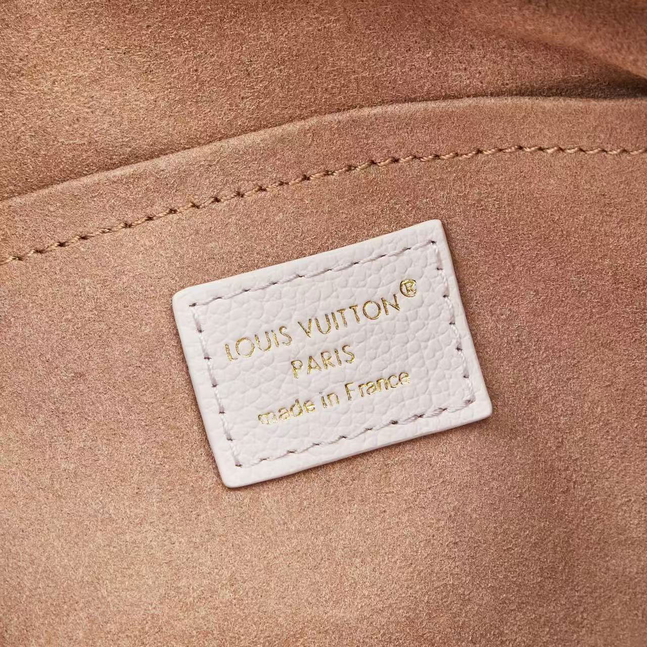 LV Speedy Nano Light Pink Embossed Leather Mini Boston Bag