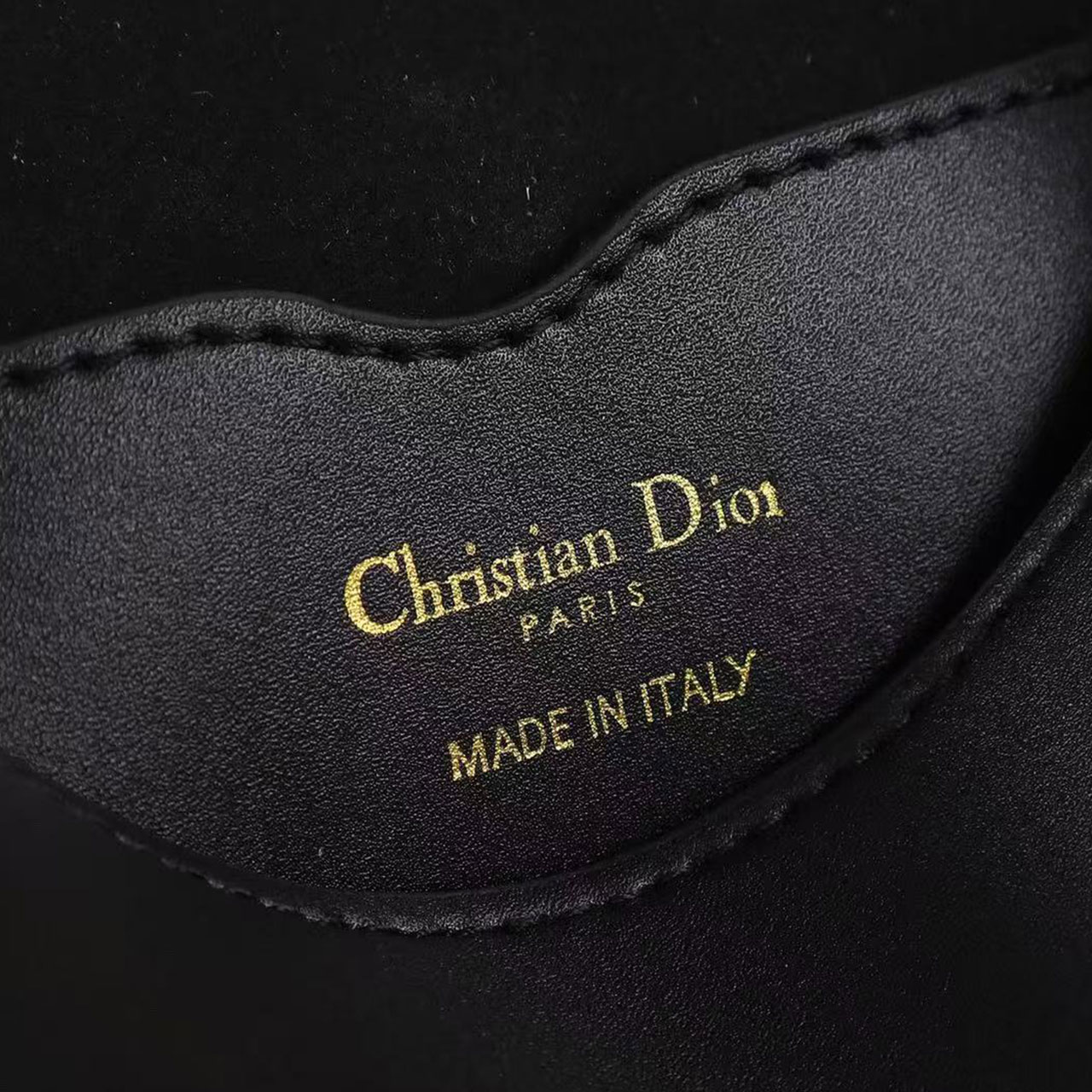 Dior Bobby Small Black Smooth Leather Gold Buckle Saddle Cross Bag