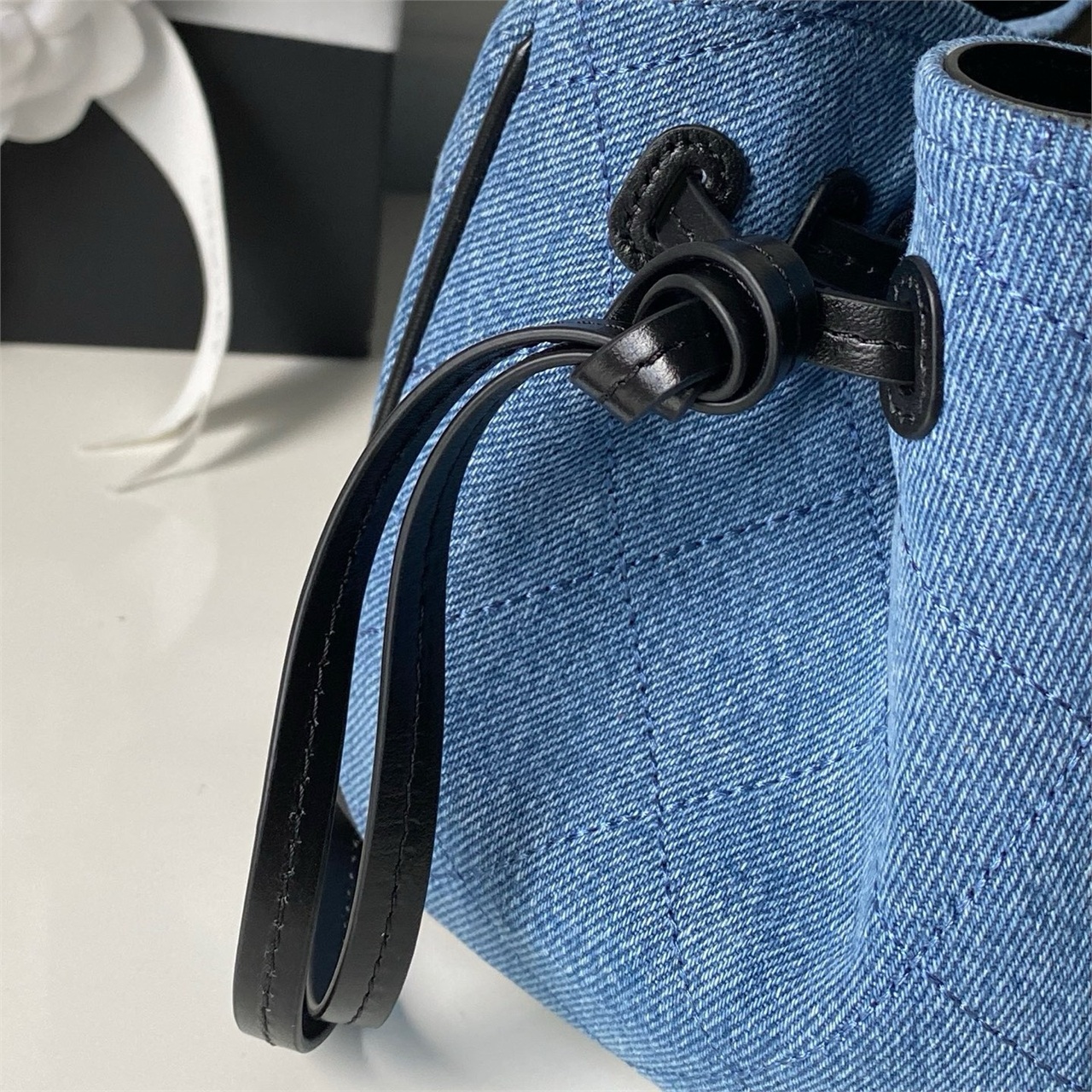 CHANEL Cowboy Matte Leather Retro Long Handle Stick Underarm Bag