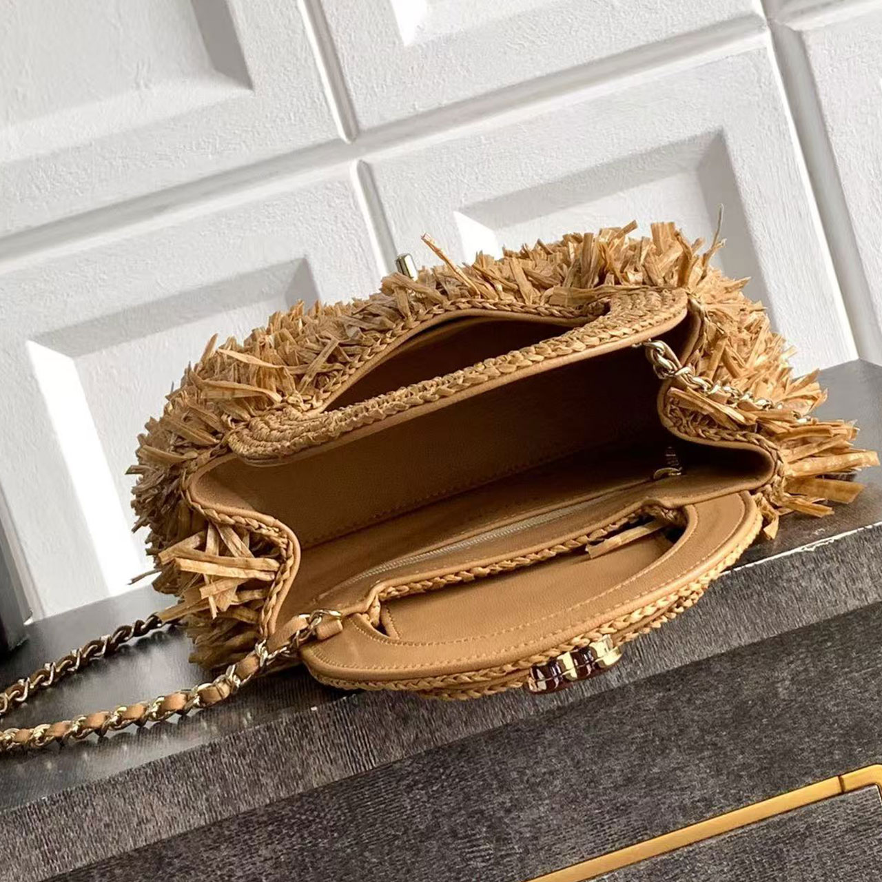 CHANEL 26S woven tassel handbag