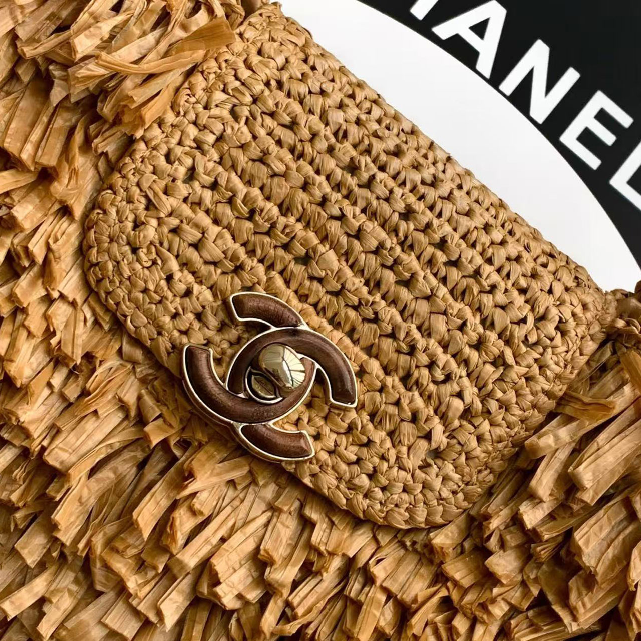 CHANEL 26S woven tassel handbag