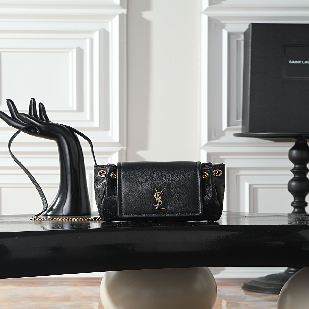 YSL Mini Nolita Solferino Quilted Chain Bag