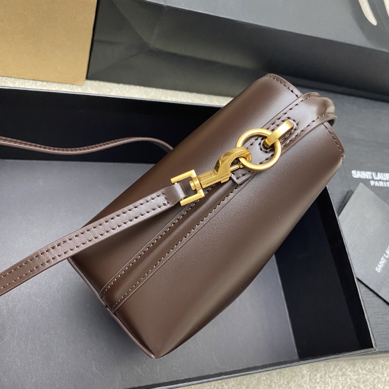 YSL LE 37 Mini Bright Leather Handbag