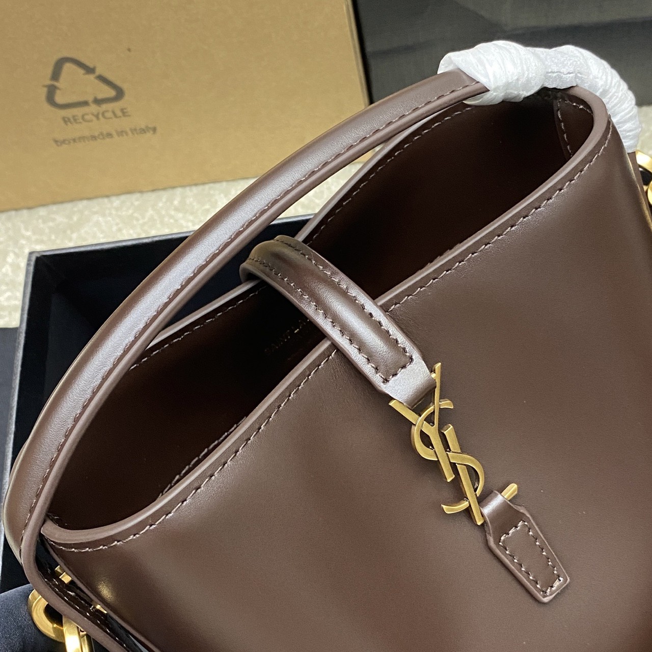 YSL LE 37 Mini Bright Leather Handbag
