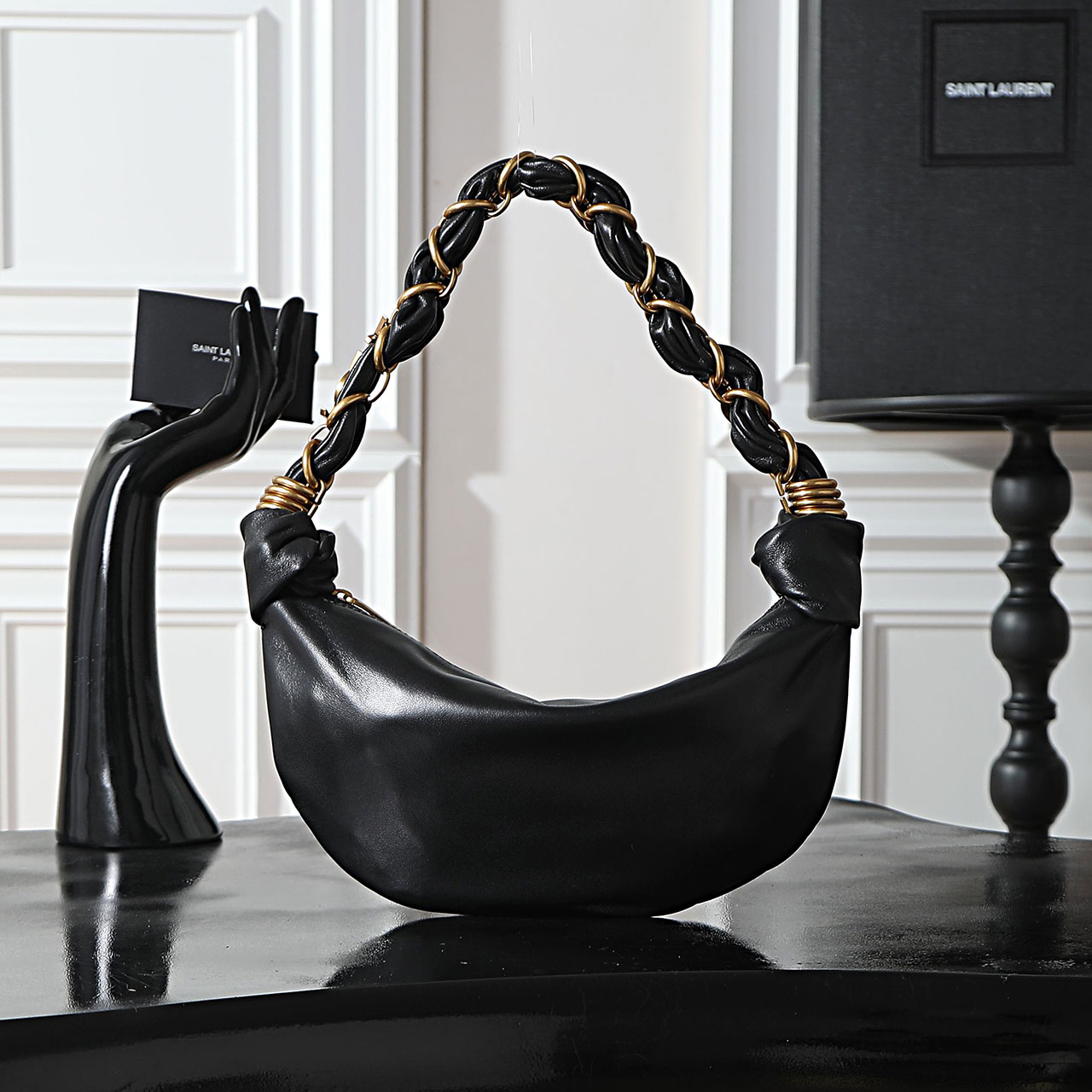 YSL AMALIA Hobo croissant