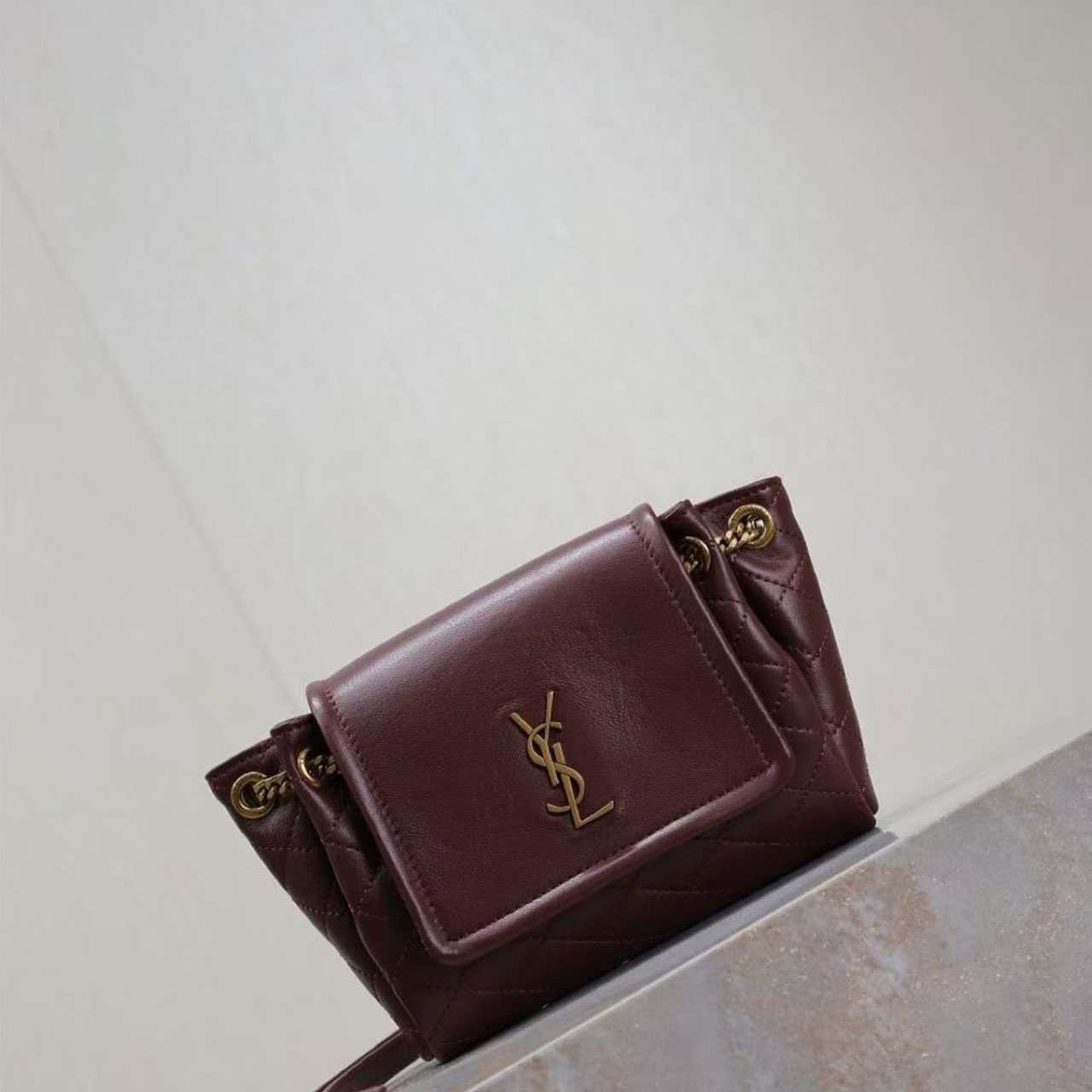 YSL Mini Nolita Quilted Shoulder Bag