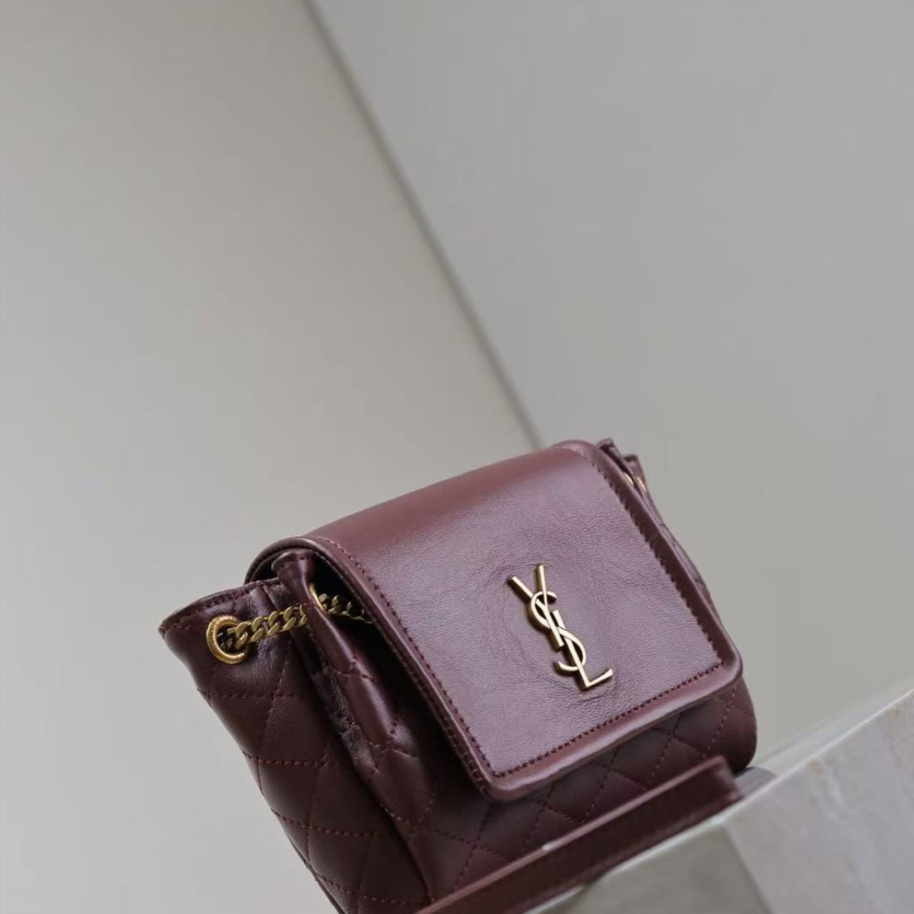 YSL Mini Nolita Quilted Shoulder Bag
