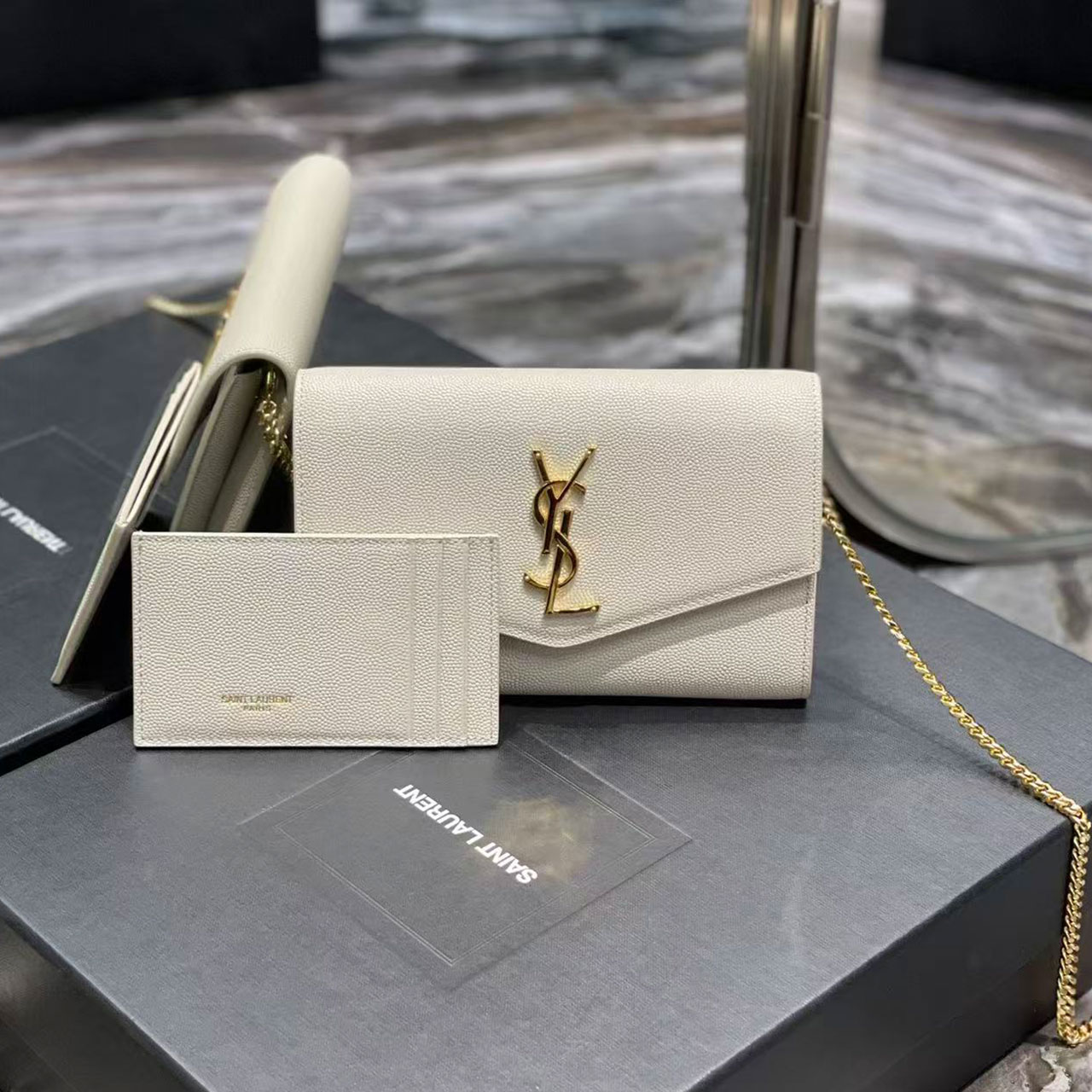 YSL 𝑈𝑝𝑡𝑜𝑤𝑛 _ Mini envelope package