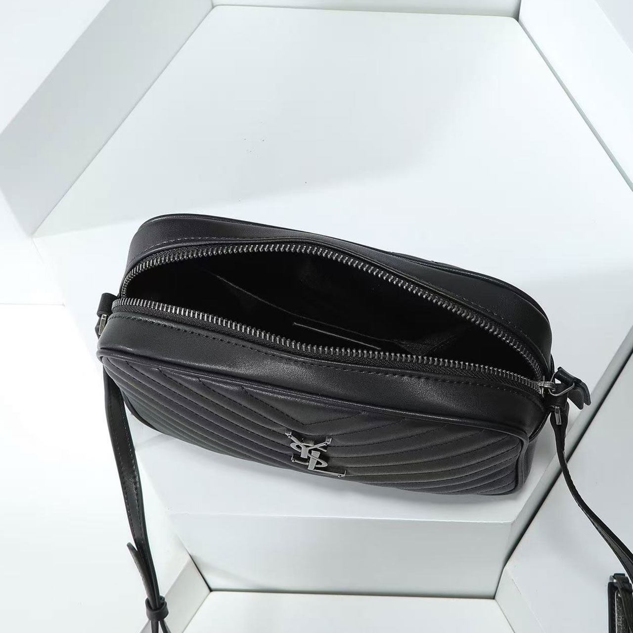YSL Lou Camera Bag - Apricot Gold Buckle