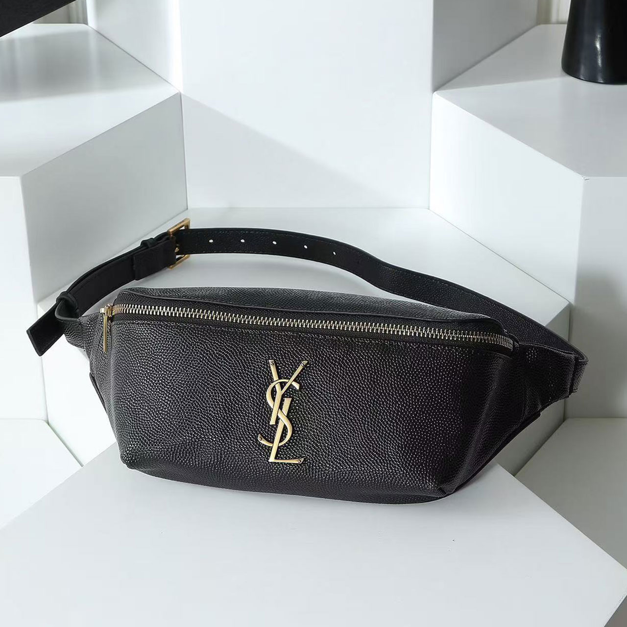 YSL Cassandre Grain Leather Waist Bag