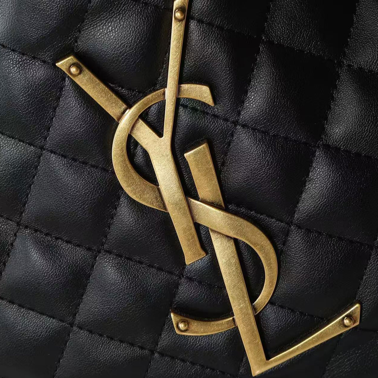 YSL Icare Maxi Quilted Shopping Tote Bag