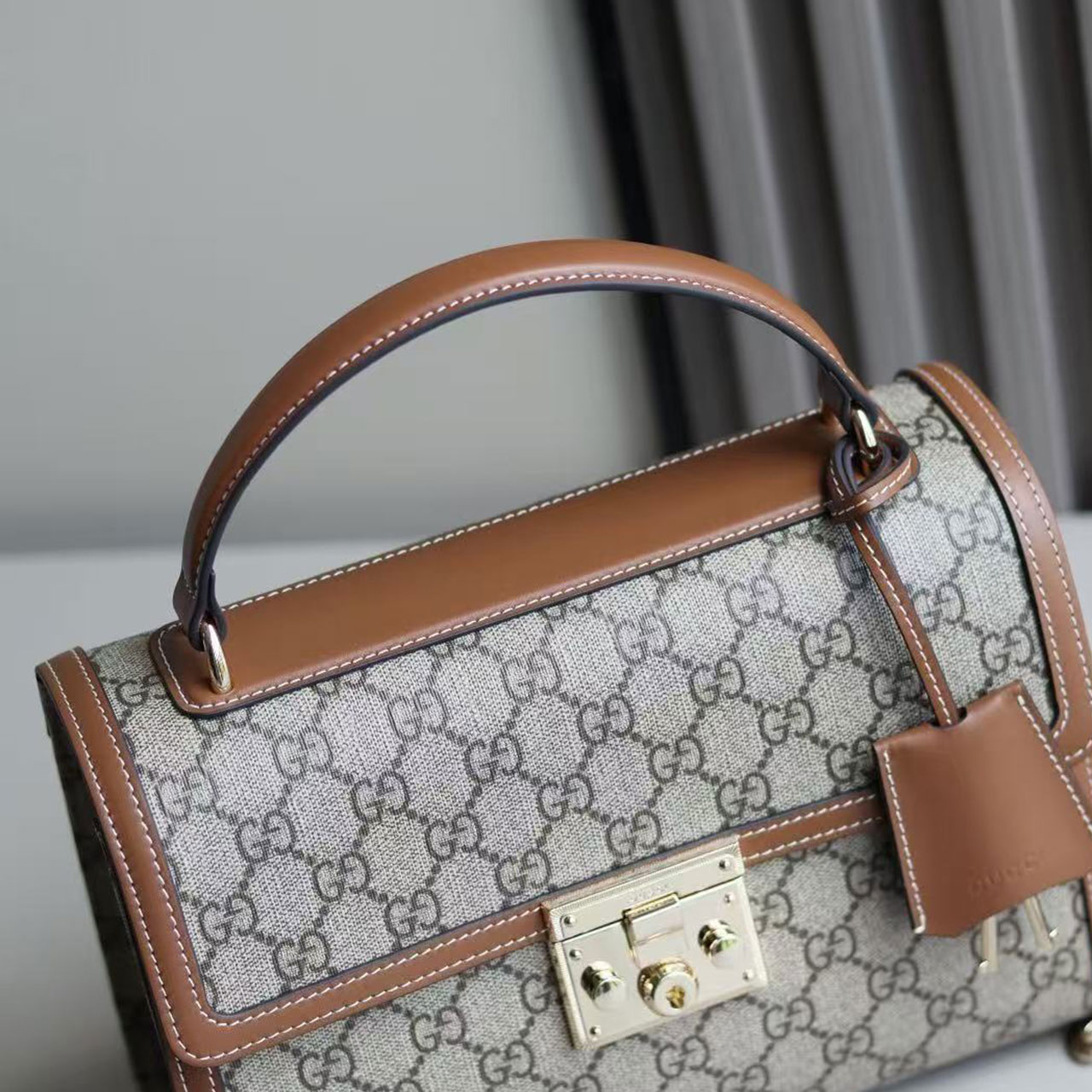 Gucci Padlock GG Supreme Small Top Handle Shoulder Bag