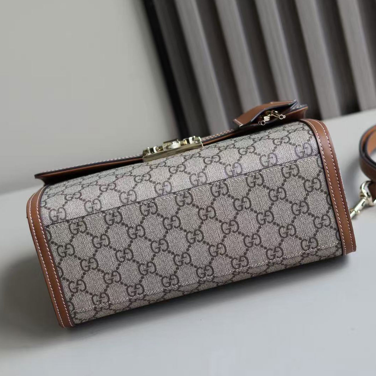 Gucci Padlock GG Supreme Small Top Handle Shoulder Bag