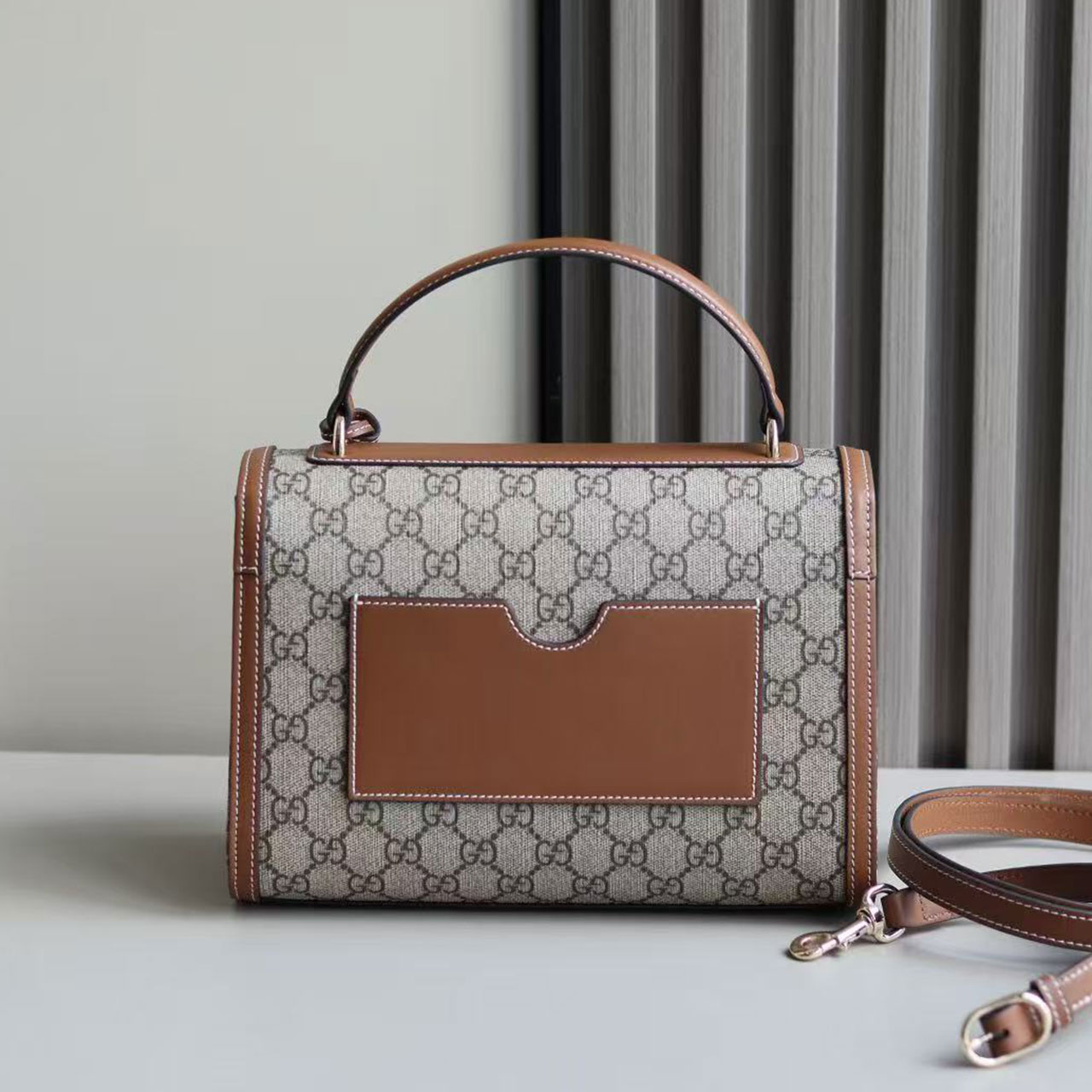 Gucci Padlock GG Supreme Small Top Handle Shoulder Bag