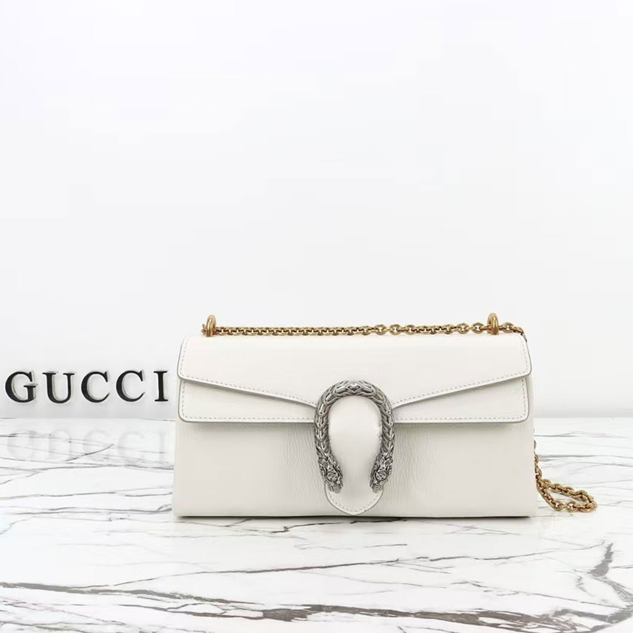 Gucci Dionysus Small Smooth Leather Chain Shoulder Bag