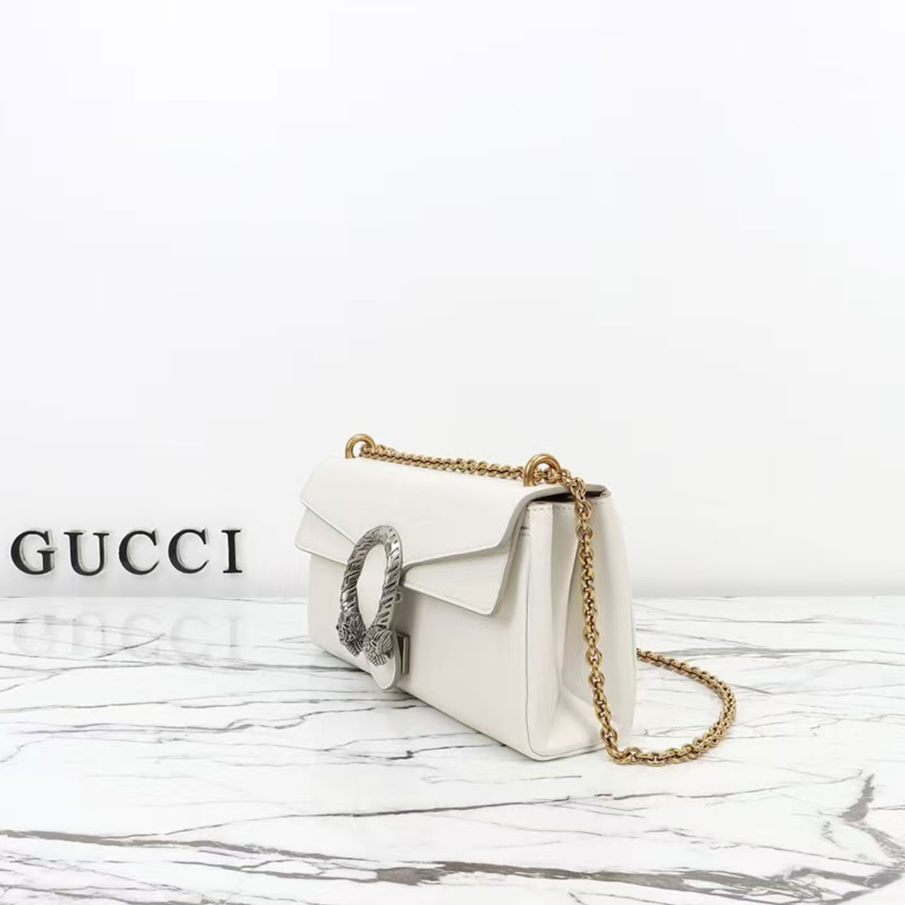 Gucci Dionysus Small Smooth Leather Chain Shoulder Bag