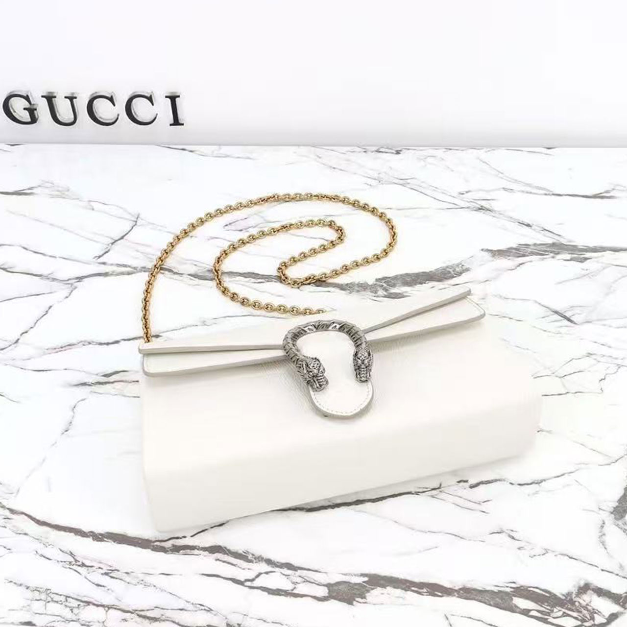 Gucci Dionysus Small Smooth Leather Chain Shoulder Bag