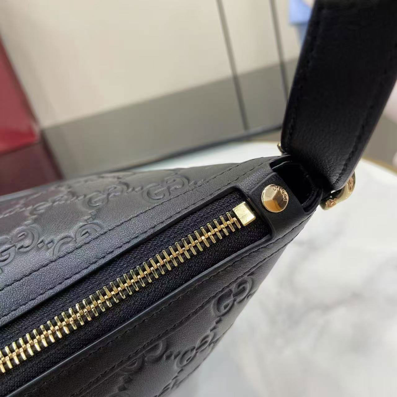 Gucci Emblem Series Medium Shoulder Backpack