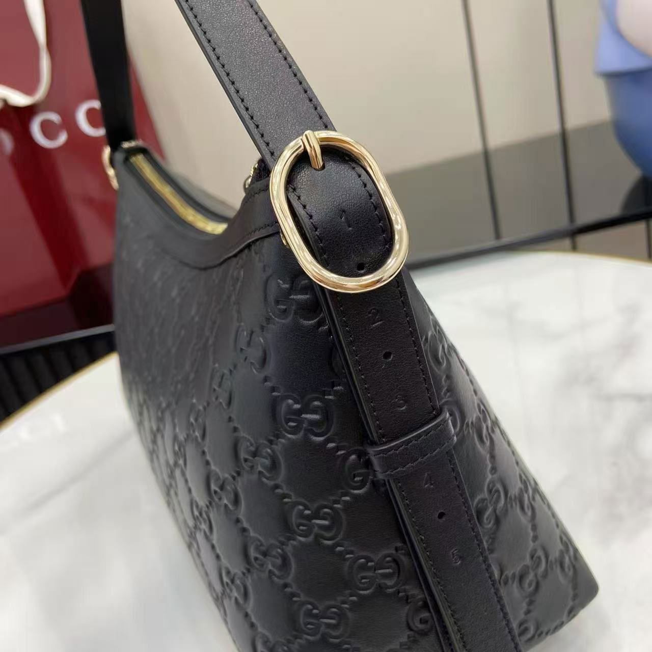 Gucci Emblem Series Medium Shoulder Backpack